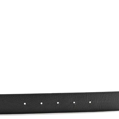 Louis Vuitton Calfskin Monogram 30mm LV Initiales Reversible Belt  90 36 Black 5 of 7