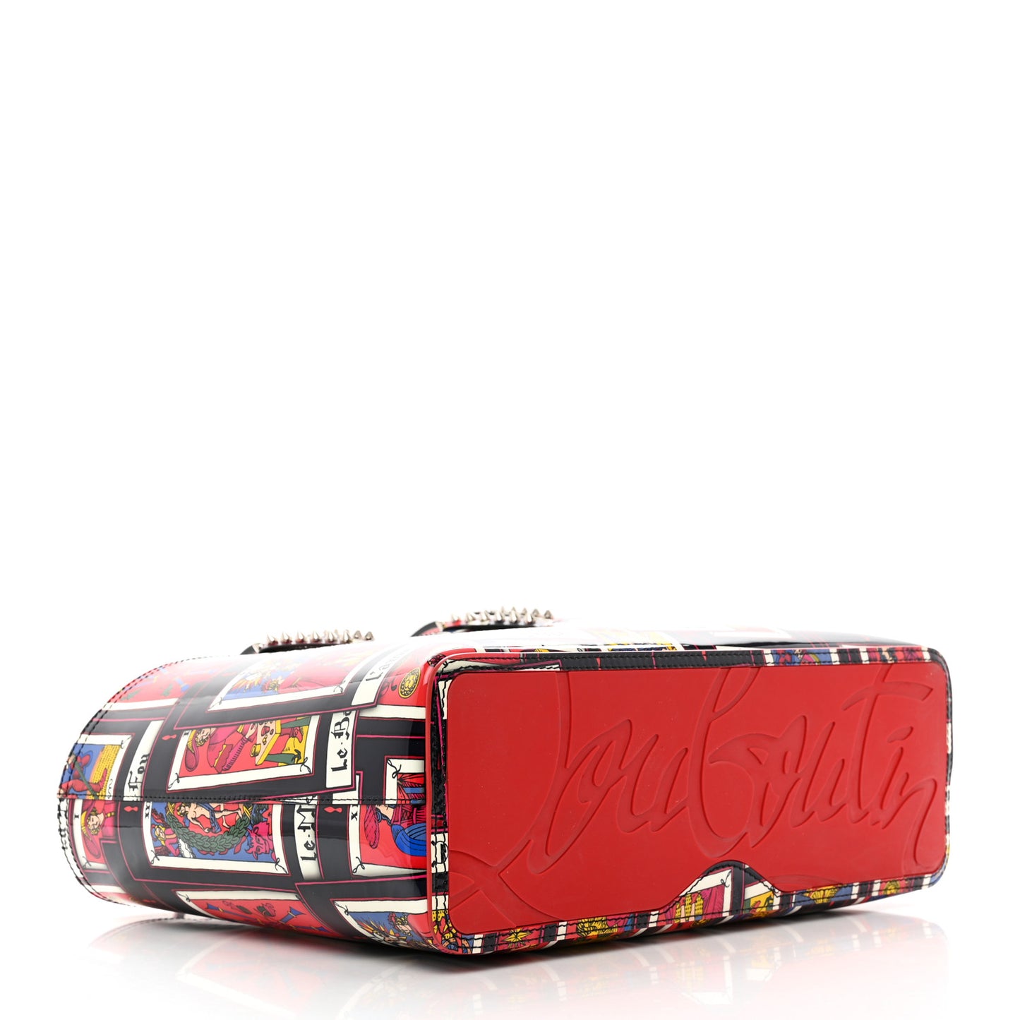 Patent Calfskin Small Tarot Cabata Tote Multicolor