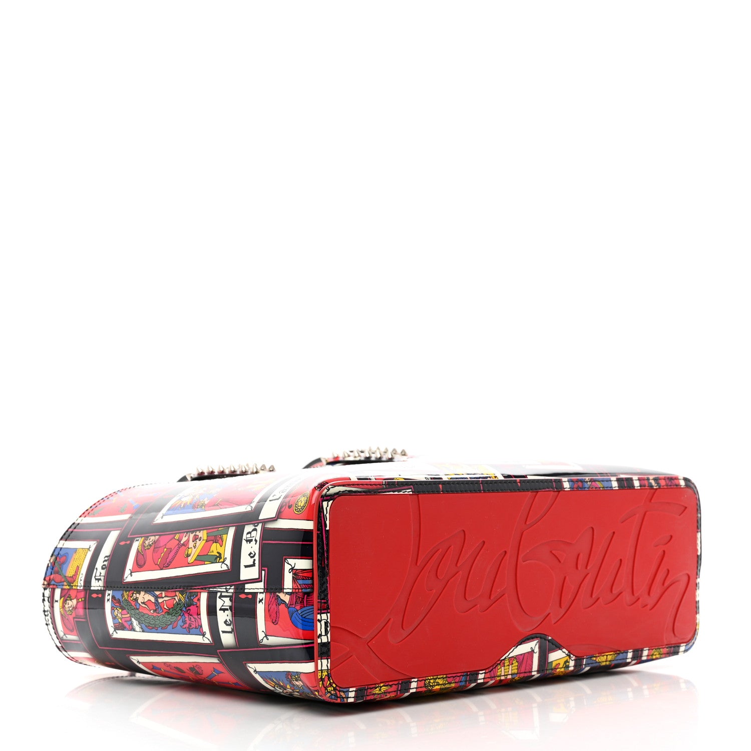 Christian Louboutin Patent Calfskin Small Tarot Cabata Tote Multicolor 4 of 9