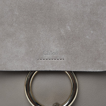 Chloe Suede Calfskin Medium Faye Backpack Motty Grey 10 of 11