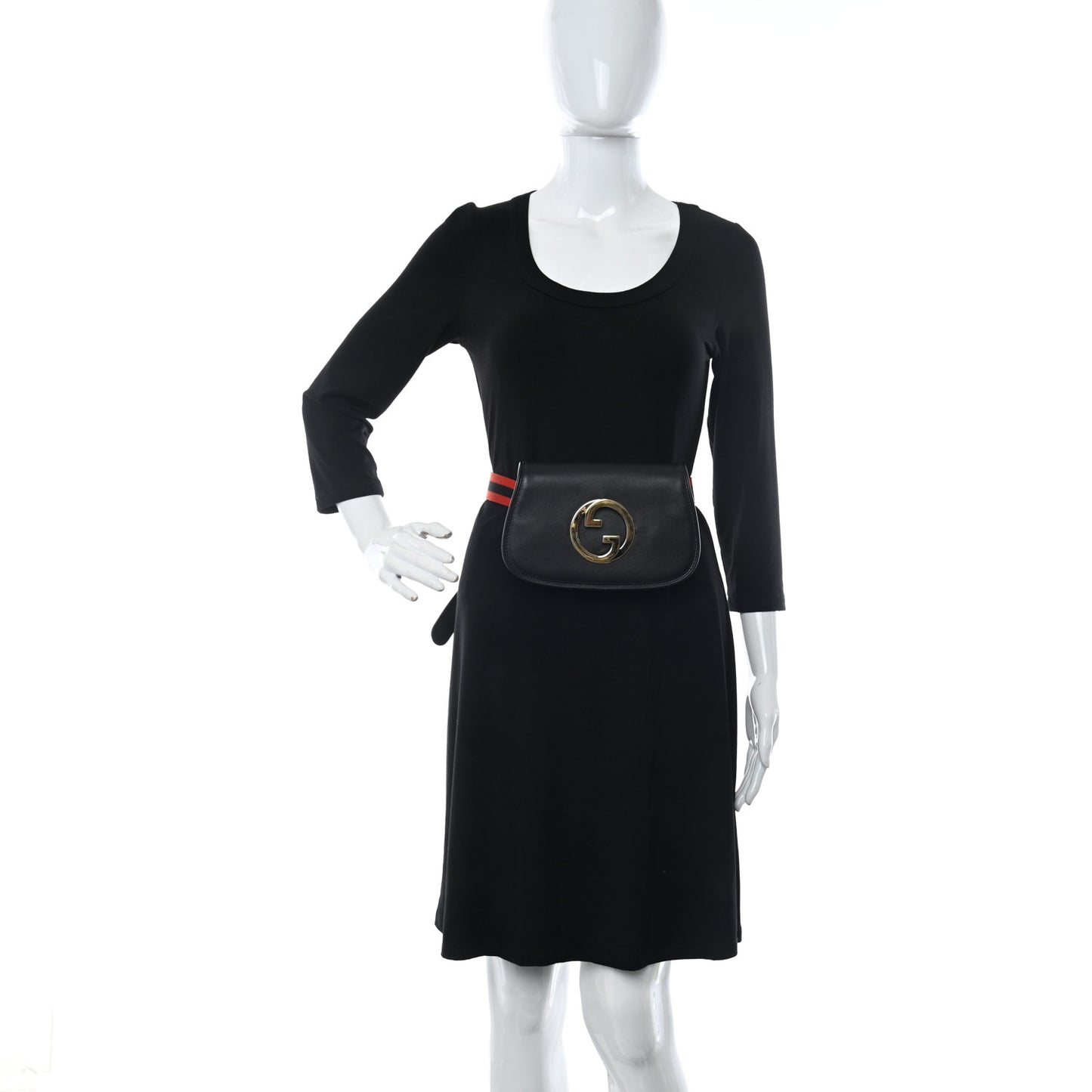 Roxy Calfskin Web Blondie Belt Bag 90 36 Black