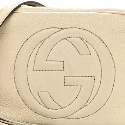 Gucci Pebbled Calfskin Small Soho Disco Bag Off White 9 of 20
