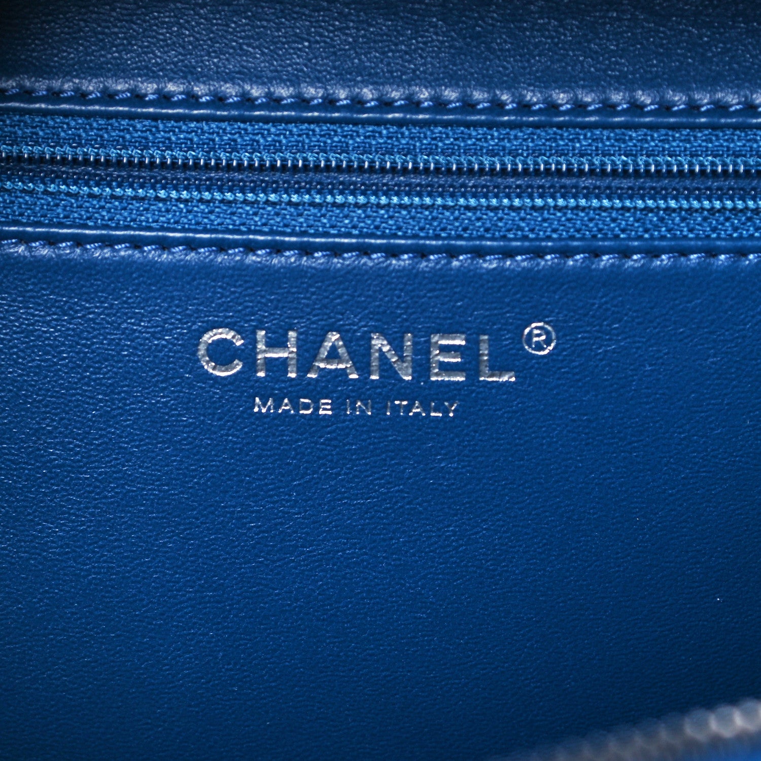 Chanel Calfskin Small Trendy CC Bowling Bag Blue 6 of 11