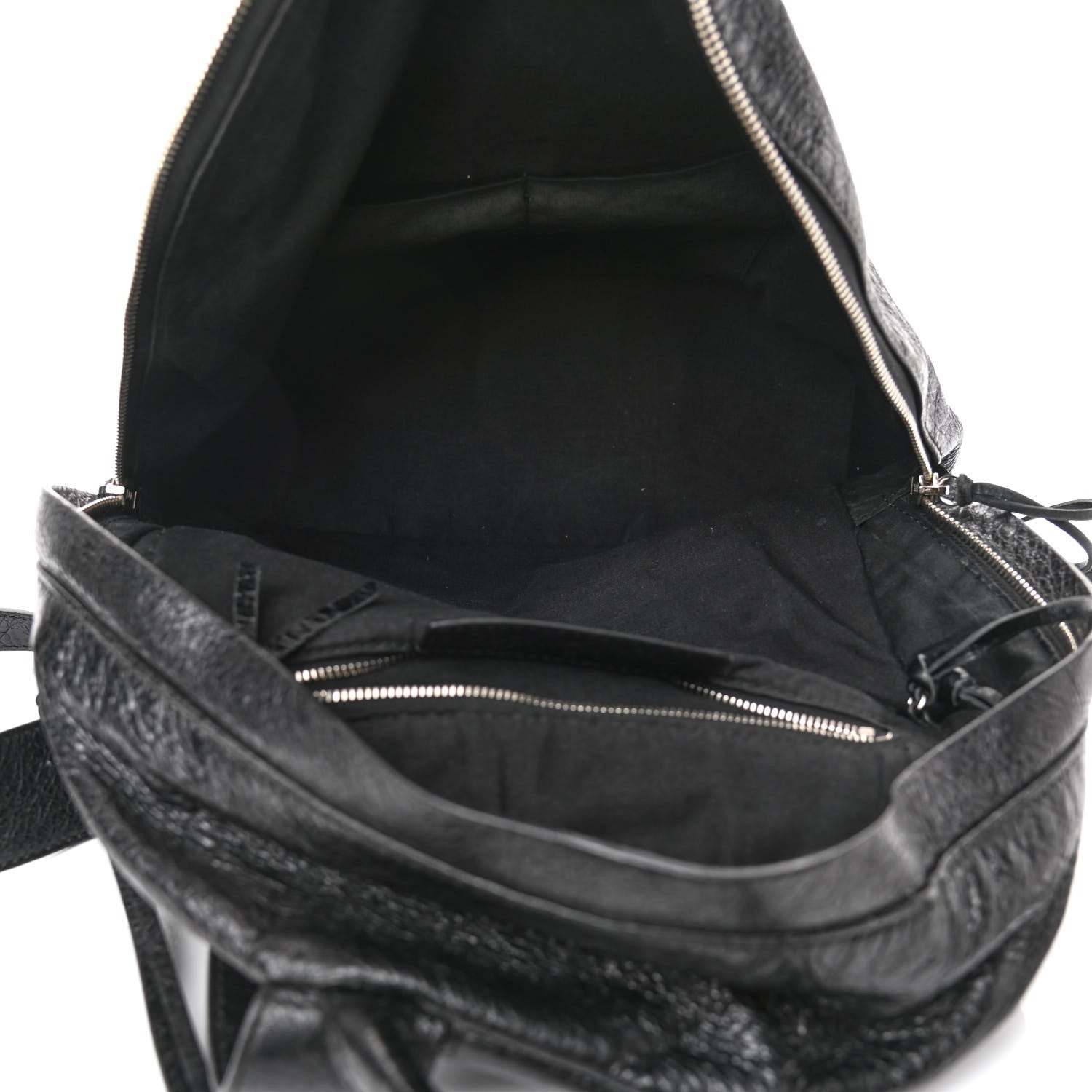 Balenciaga Agneau Classic Silver Hardware Backpack Black 5 of 11