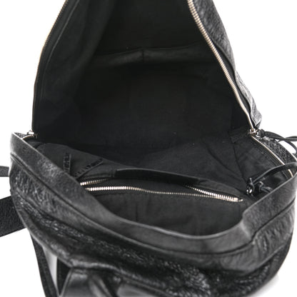 Balenciaga Agneau Classic Silver Hardware Backpack Black 5 of 11