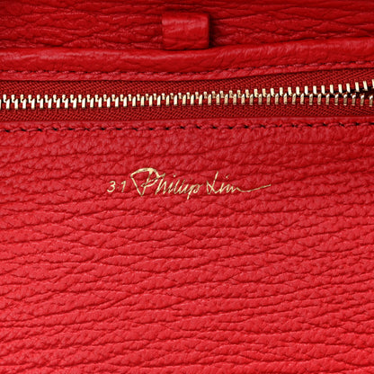 3.1 Phillip Lim Textured Calfskin Mini Pashli Satchel Red 6 of 10