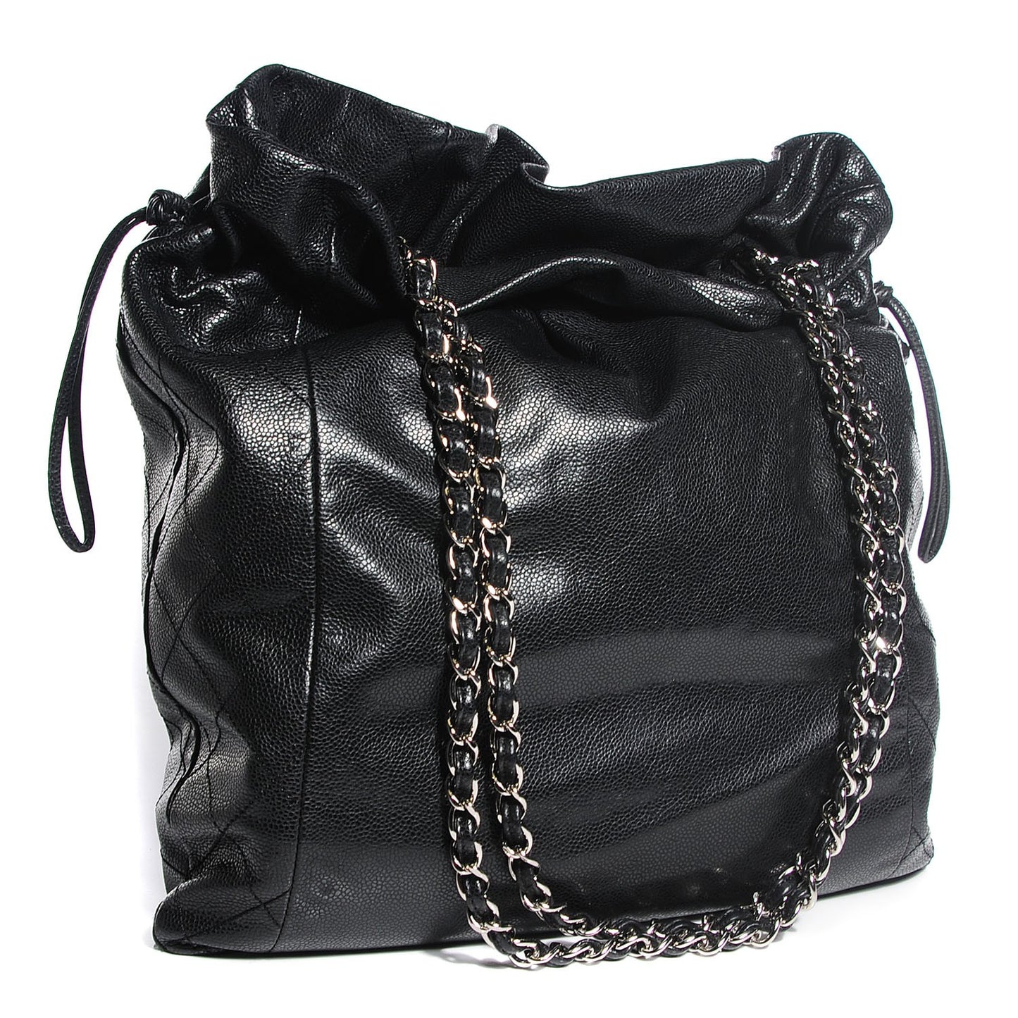 Caviar 31 Drawstring Tote Black