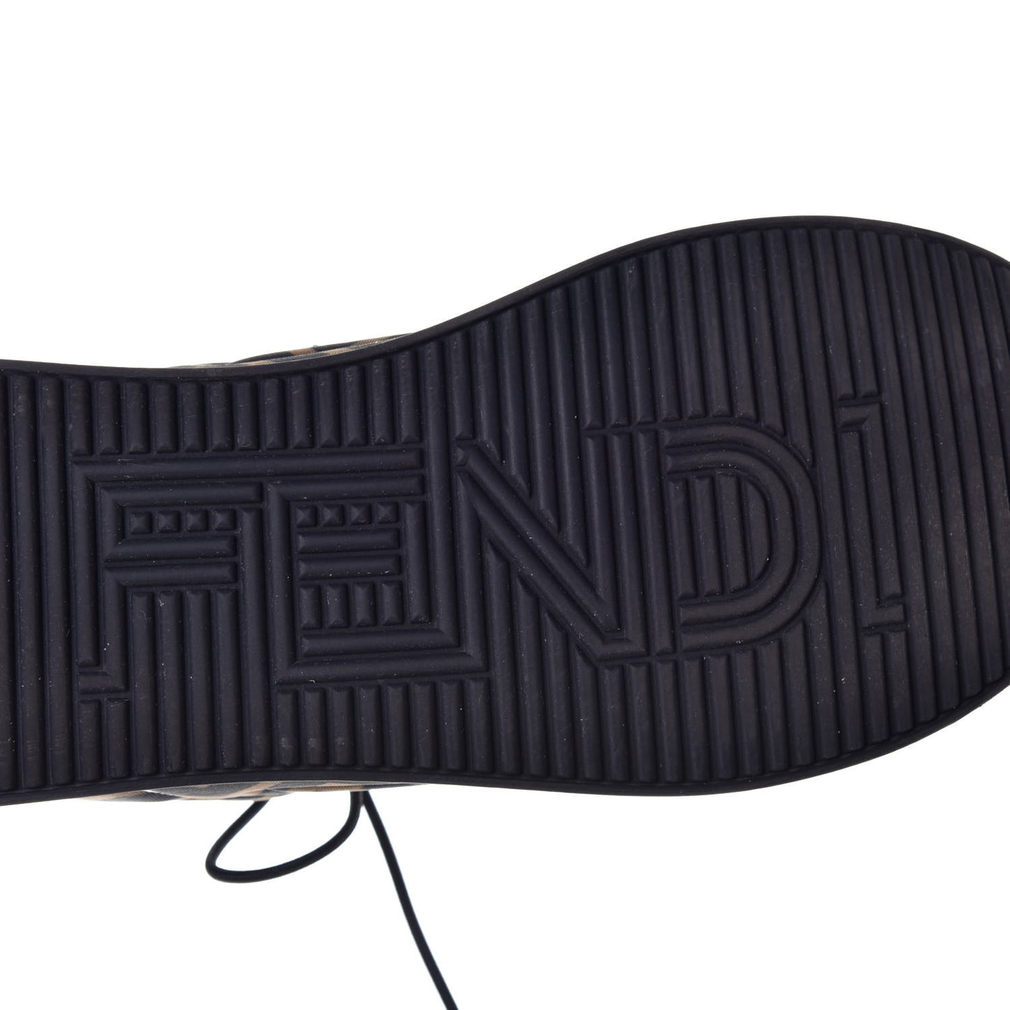 Stretch Fabric FFreedom Sneakers 35.5 Tobacco Black White