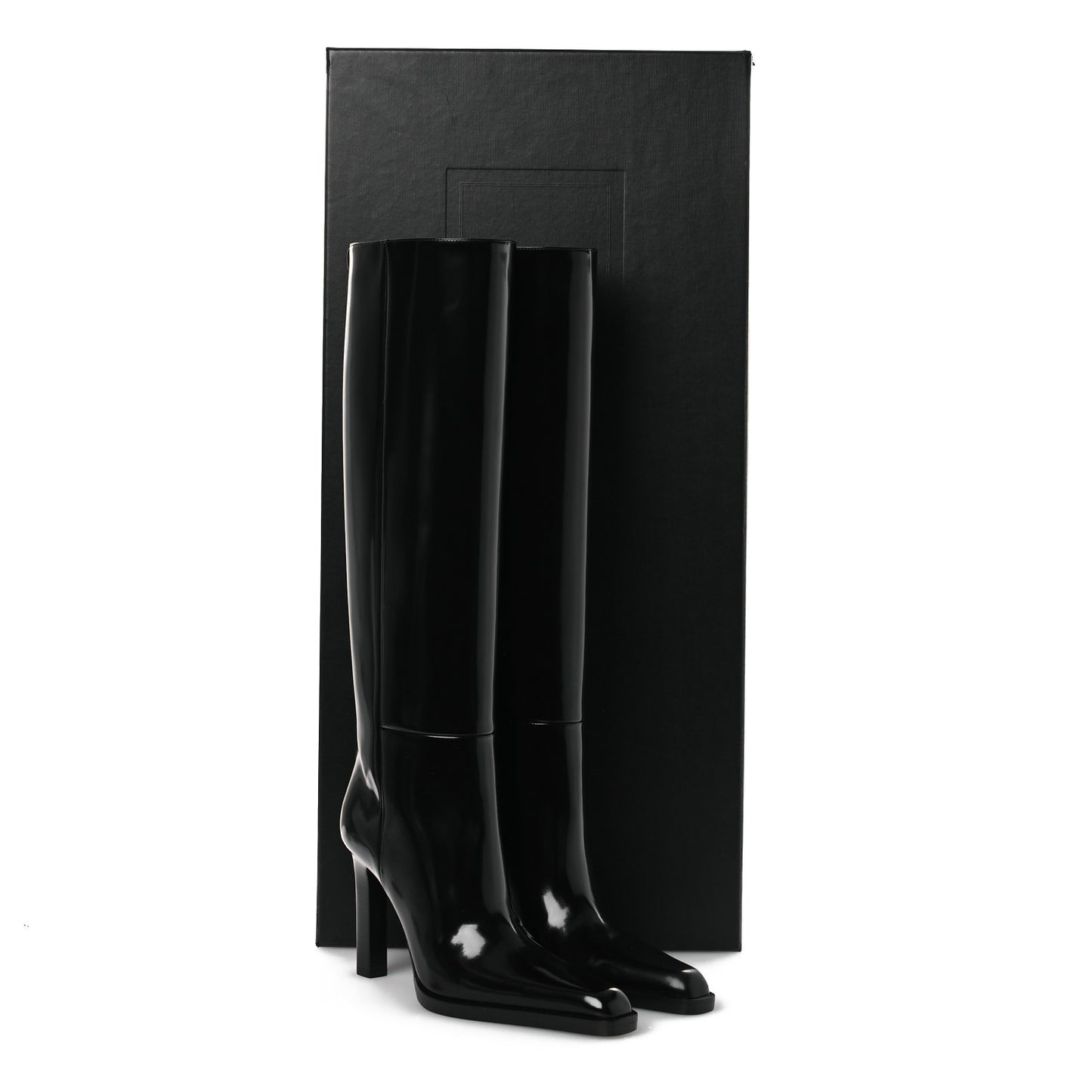 Vitello Marilyn Nina 95 Knee High Boots 38 Black