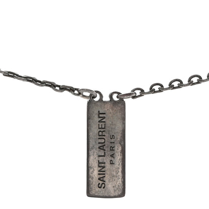 Saint Laurent Tag Necklace 4 of 5