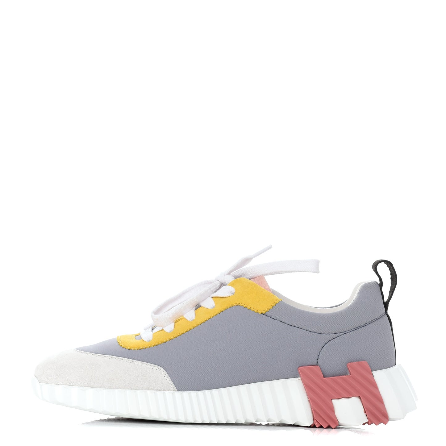 Technical Canvas Suede Goatskin Bouncing Sneakers 37.5