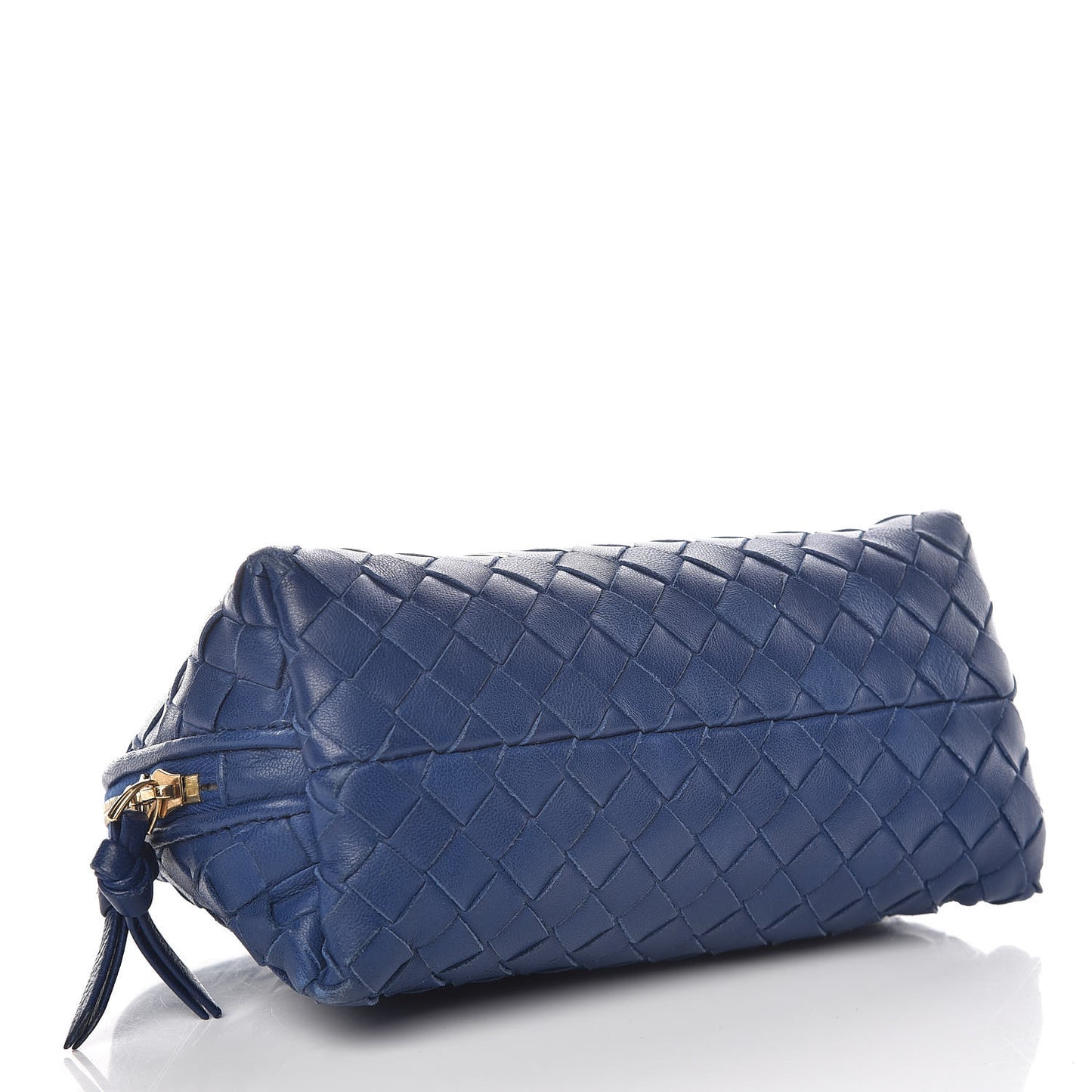 Nappa Intrecciato Cosmetic Case Cobalt