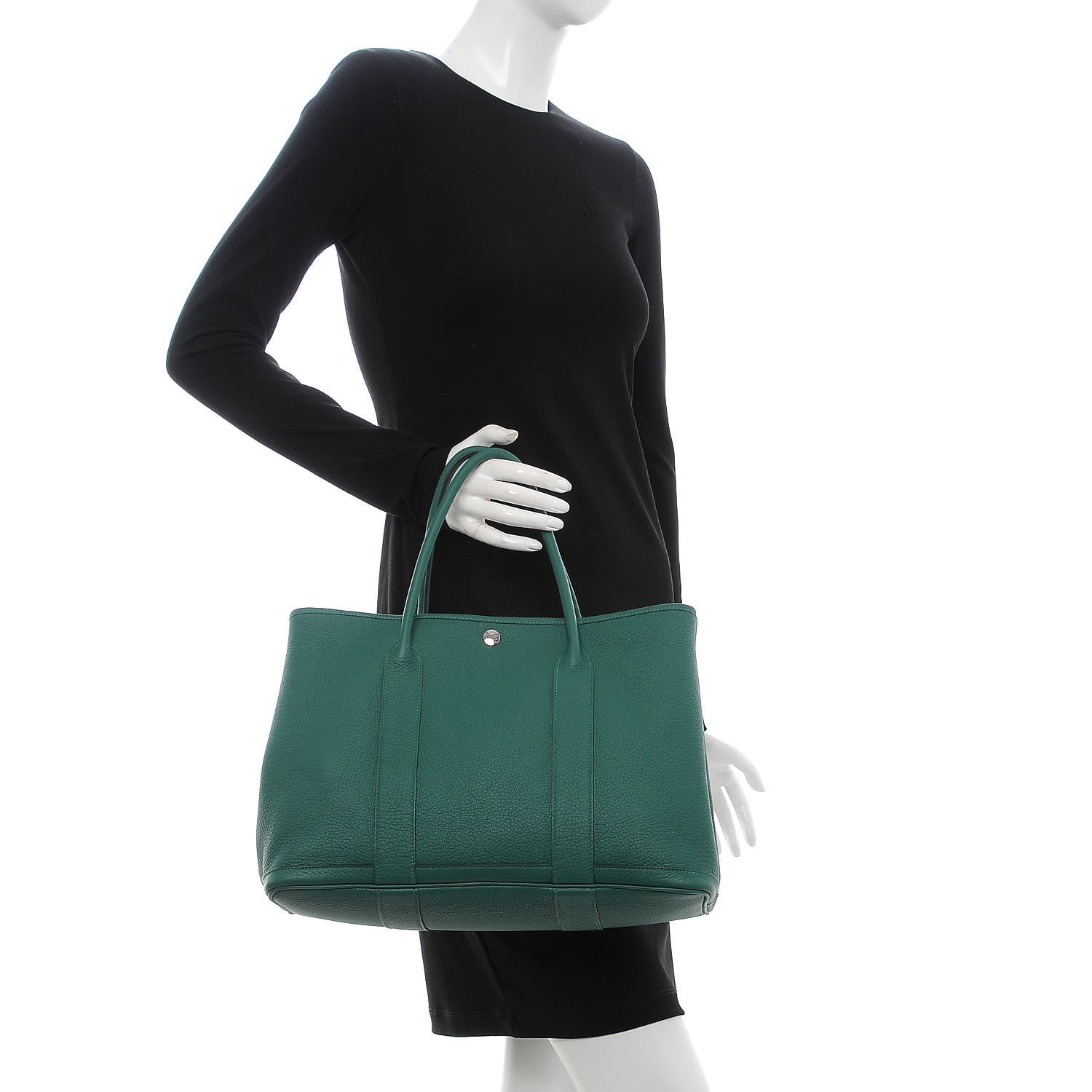 Hermes Negonda Garden Party Tote 36 MM Malachite 2 of 7