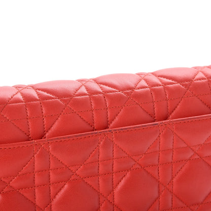 Christian Dior Lambskin Cannage Miss Dior Promenade Pouch Vermillion 9 of 10