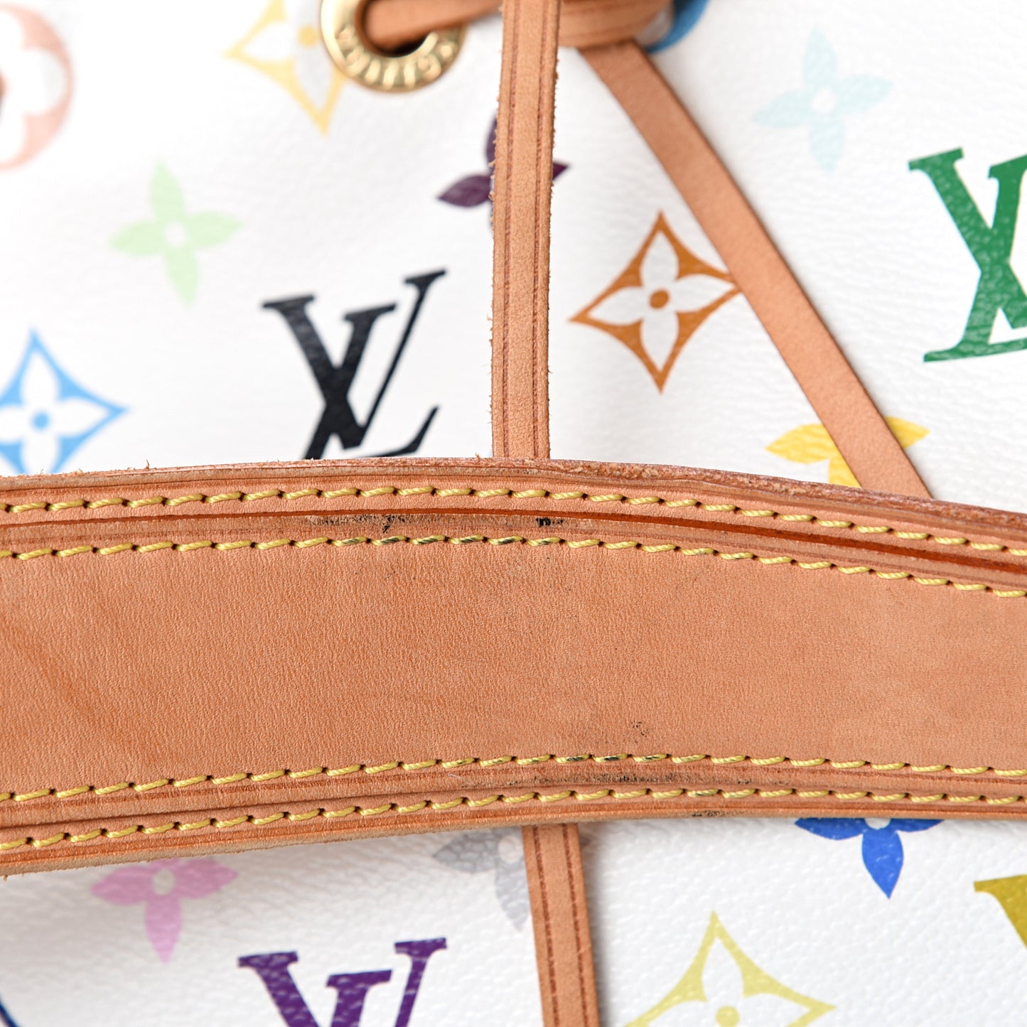 Monogram Multicolor Petit Noe White