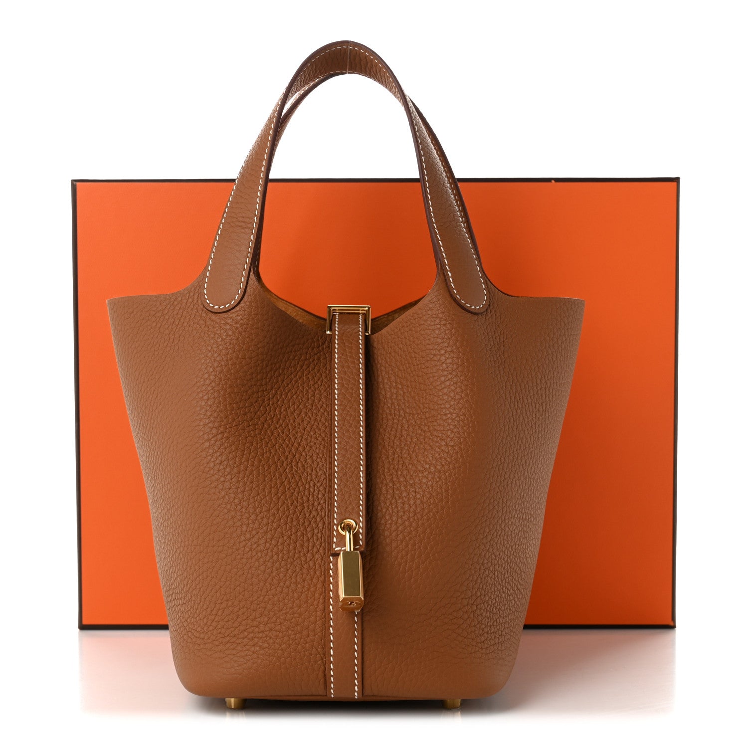 Hermes Taurillon Clemence Picotin Lock 18 PM Gold 11 of 11
