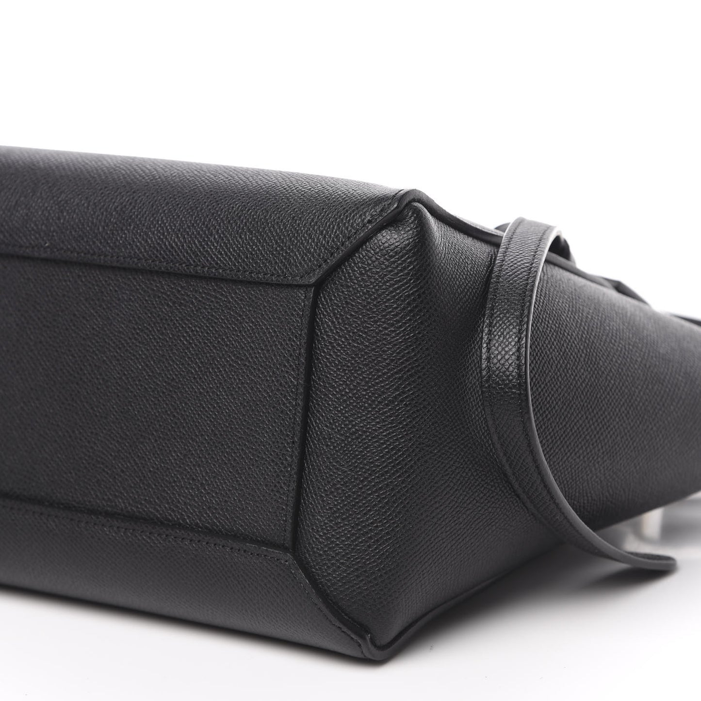 Grained Calfskin Micro Belt Bag Black