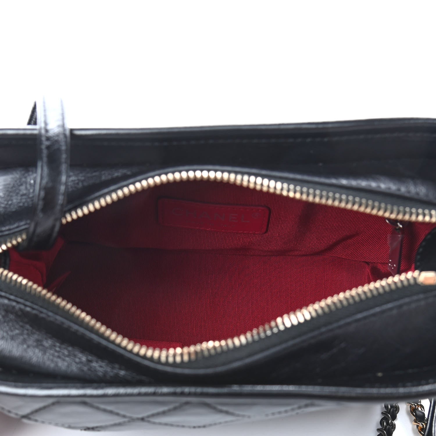 Chanel Aged Calfskin Quilted Small Gabrielle Hobo Black 4 of 9