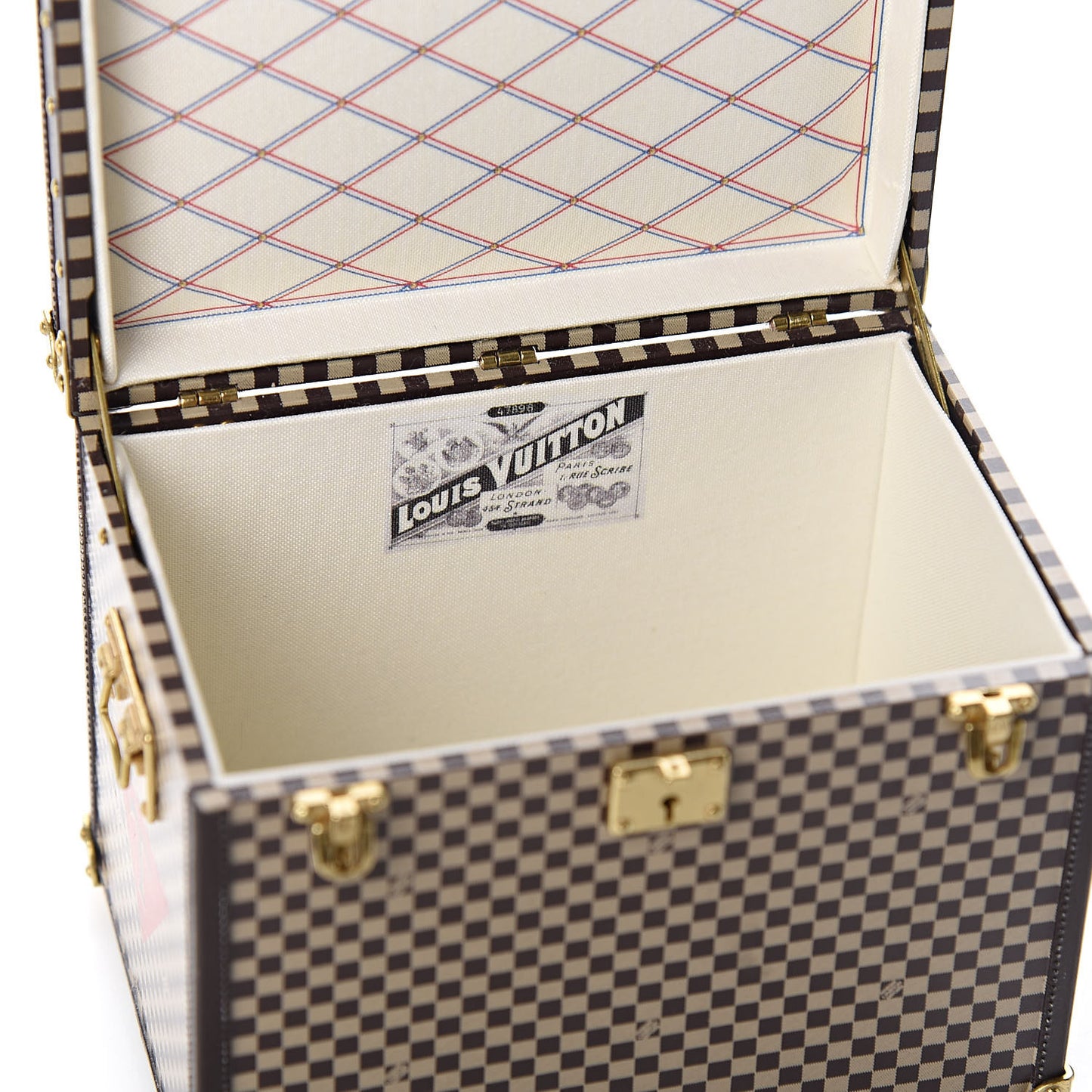 Damier 1895 Ladies Hat Trunk Mini Malle Chapeaux Jewelry Box