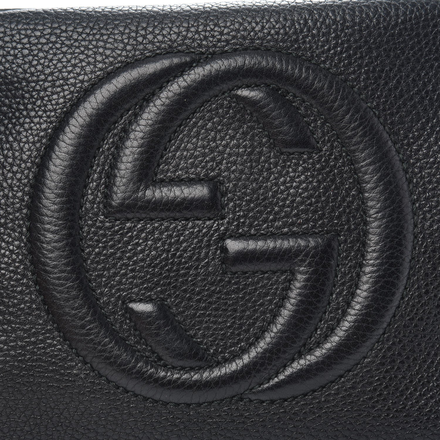Gucci Pebbled Calfskin Small Soho Disco Bag Black 10 of 13