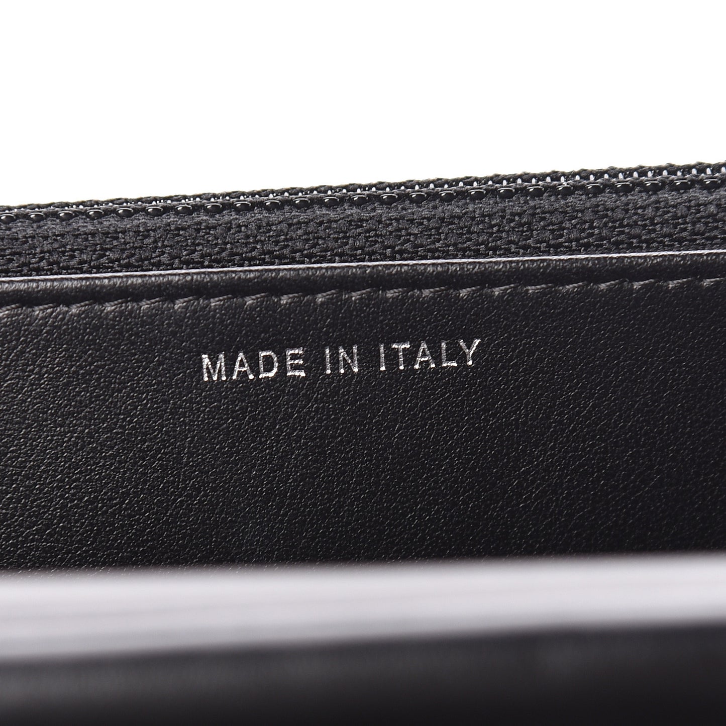 Aged Calfskin Chevron Quilted Gabrielle Wallet On Chain WOC Black