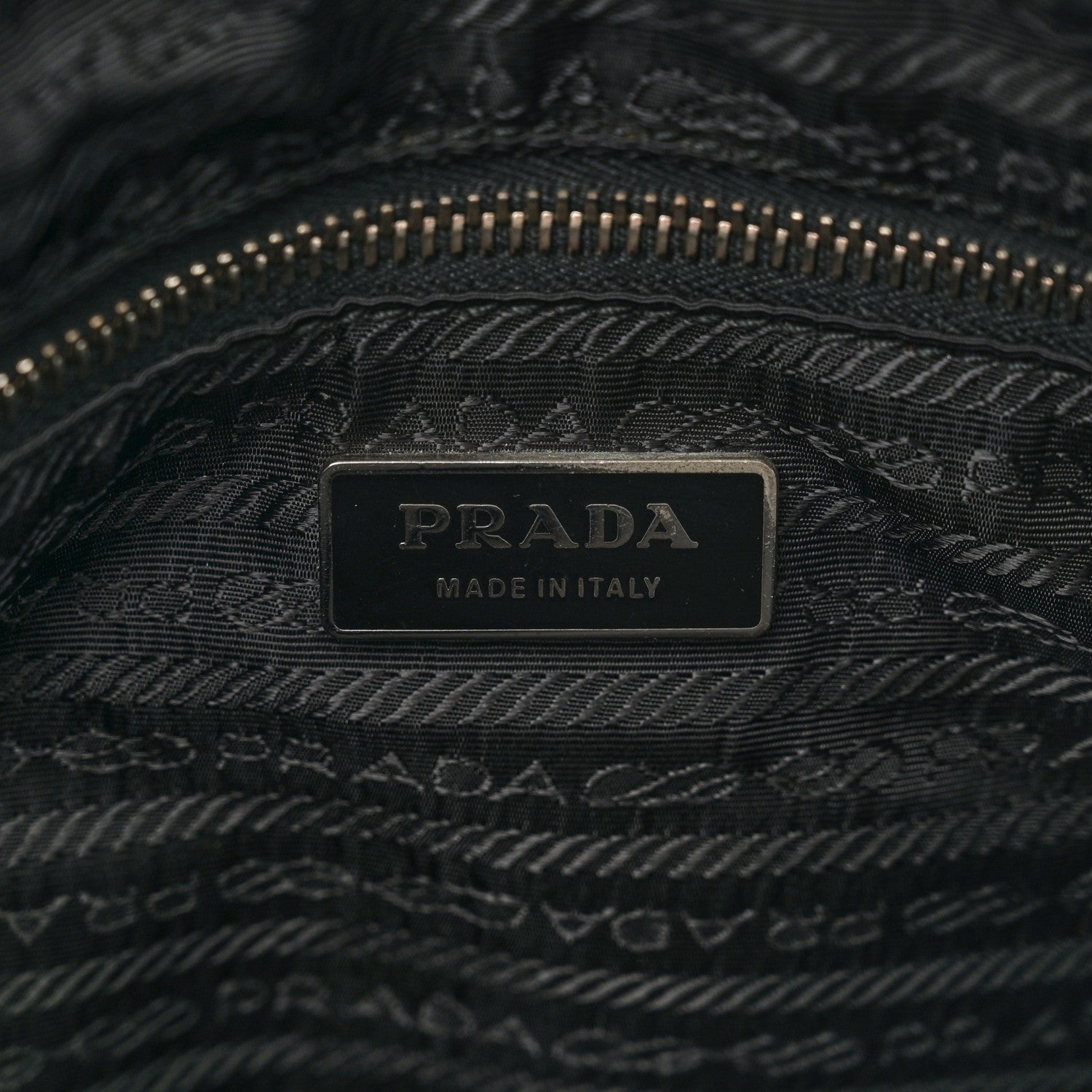 Prada Tessuto Nylon Shoulder Bag Black 6 of 12