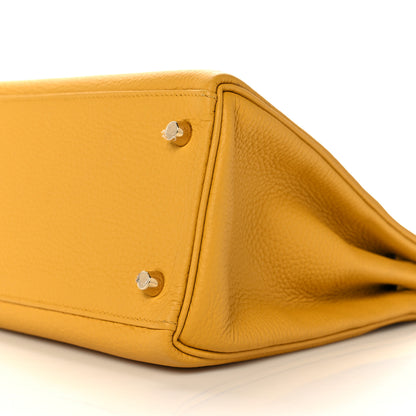 Hermes Taurillon Clemence Kelly Retourne 28 Jaune Ambre 8 of 42