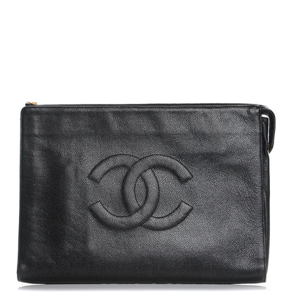Chanel Caviar Timeless Portfolio Black 1 of 12