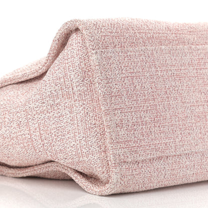 Chanel Straw Lurex Medium Deauville Tote Pink 9 of 14