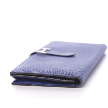Hermes Epsom Bearn Gusset Wallet Bleu Electrique 8 of 9