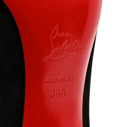 Christian Louboutin Veau Velours Quart 80 Mules 38.5 Black 7 of 9