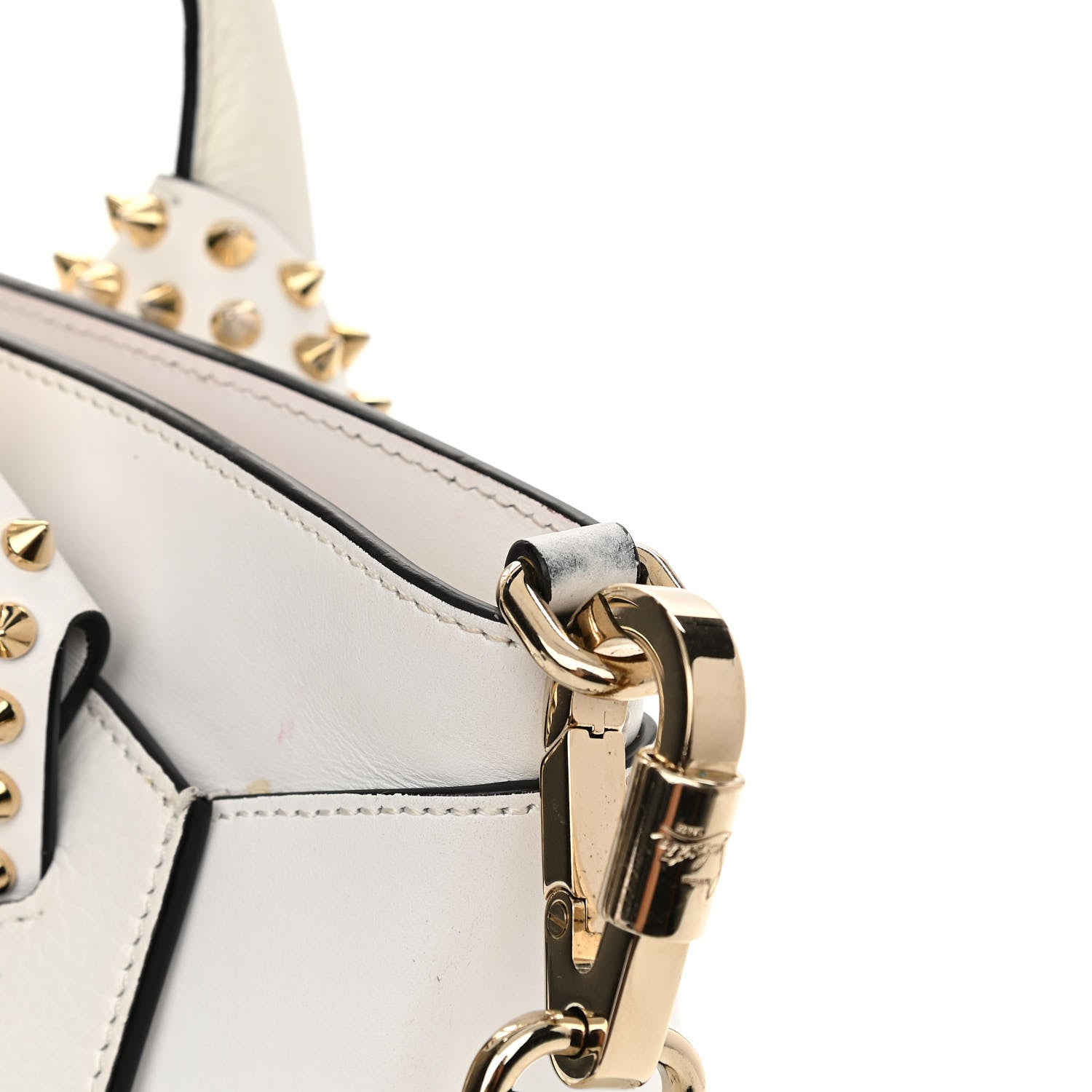 Christian Louboutin Calfskin Small Eloise Tote White 14 of 19