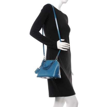 Louis Vuitton Epi Alma BB Cyan 2 of 9