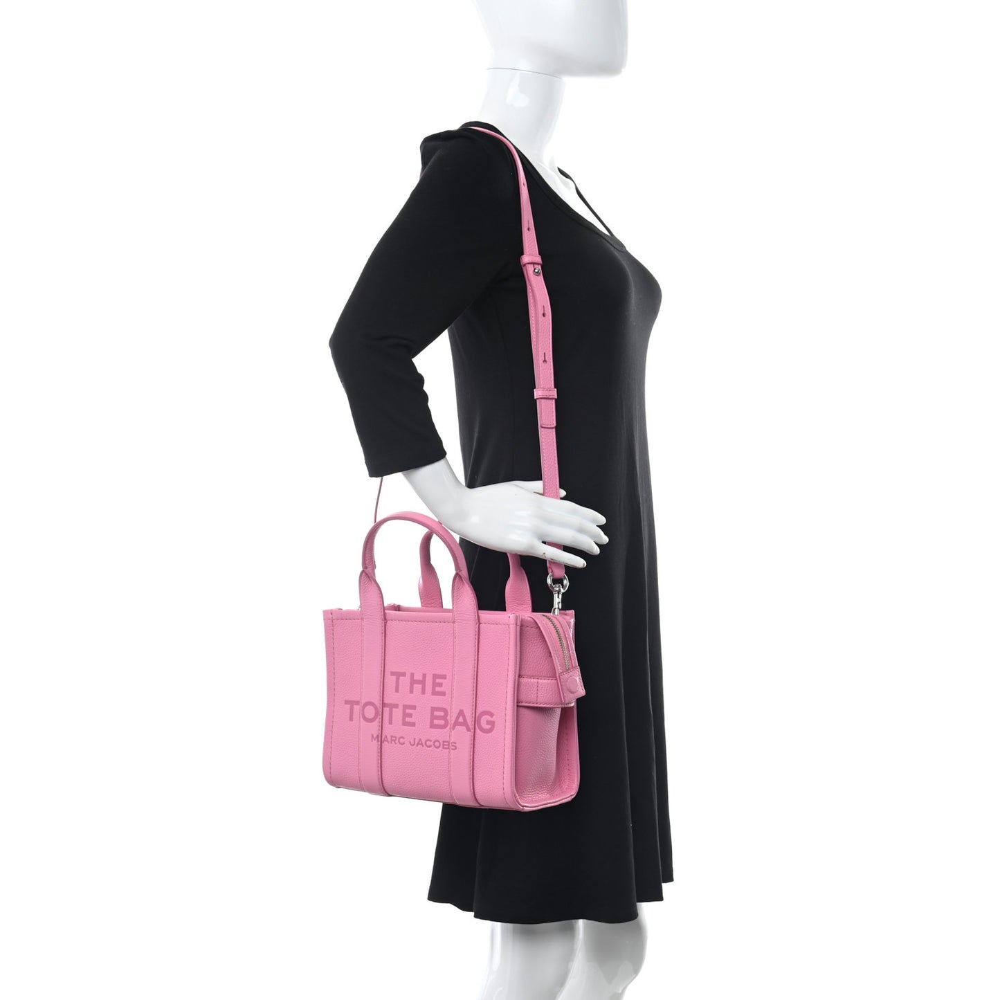 Grained Calfskin Small The Tote Bag Candy Pink