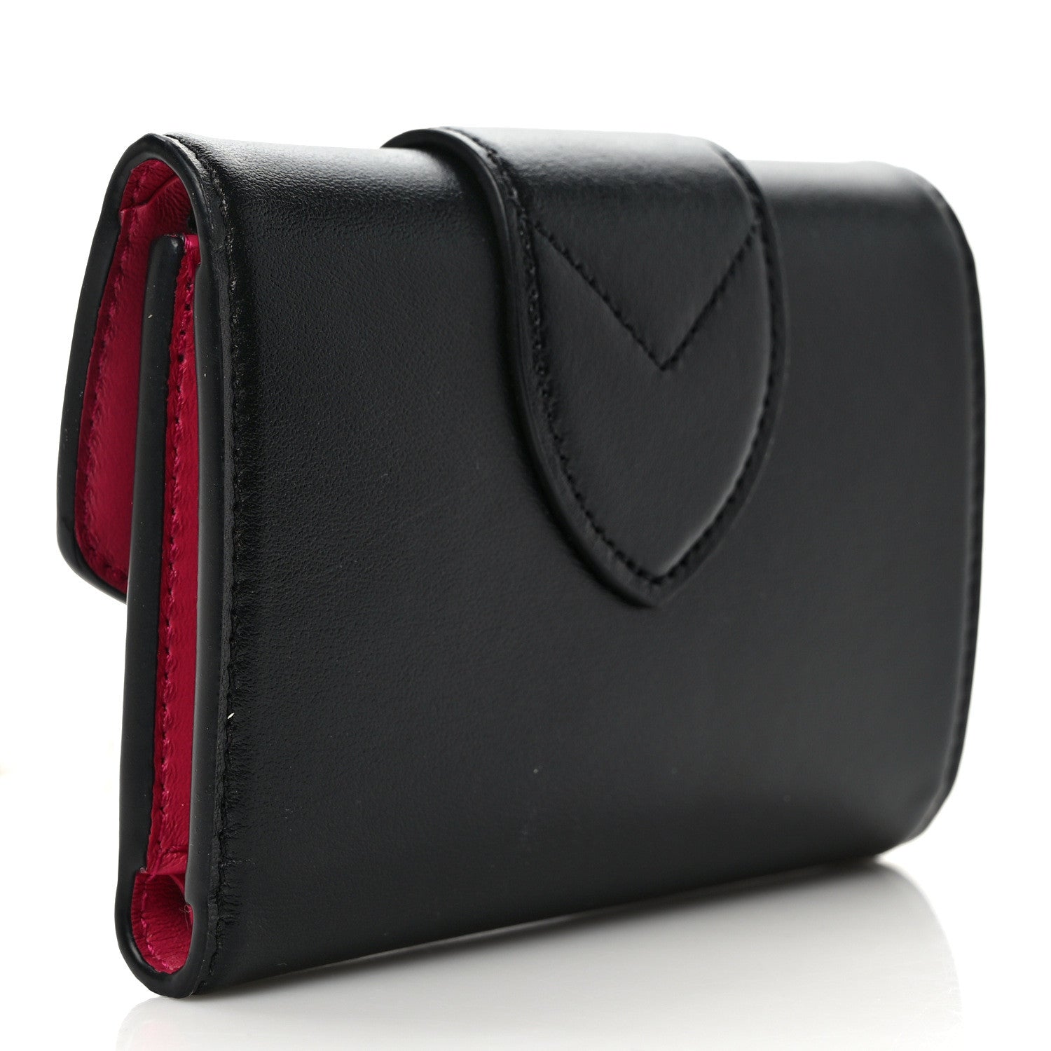 Louis Vuitton Smooth Calfskin LV Pont 9 Compact Wallet Black 3 of 7