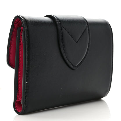 Louis Vuitton Smooth Calfskin LV Pont 9 Compact Wallet Black 3 of 7
