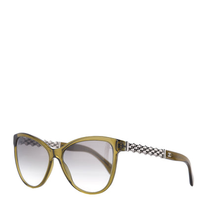 Chanel Cat Eye Chain Sunglasses 5326 Green 1 of 7