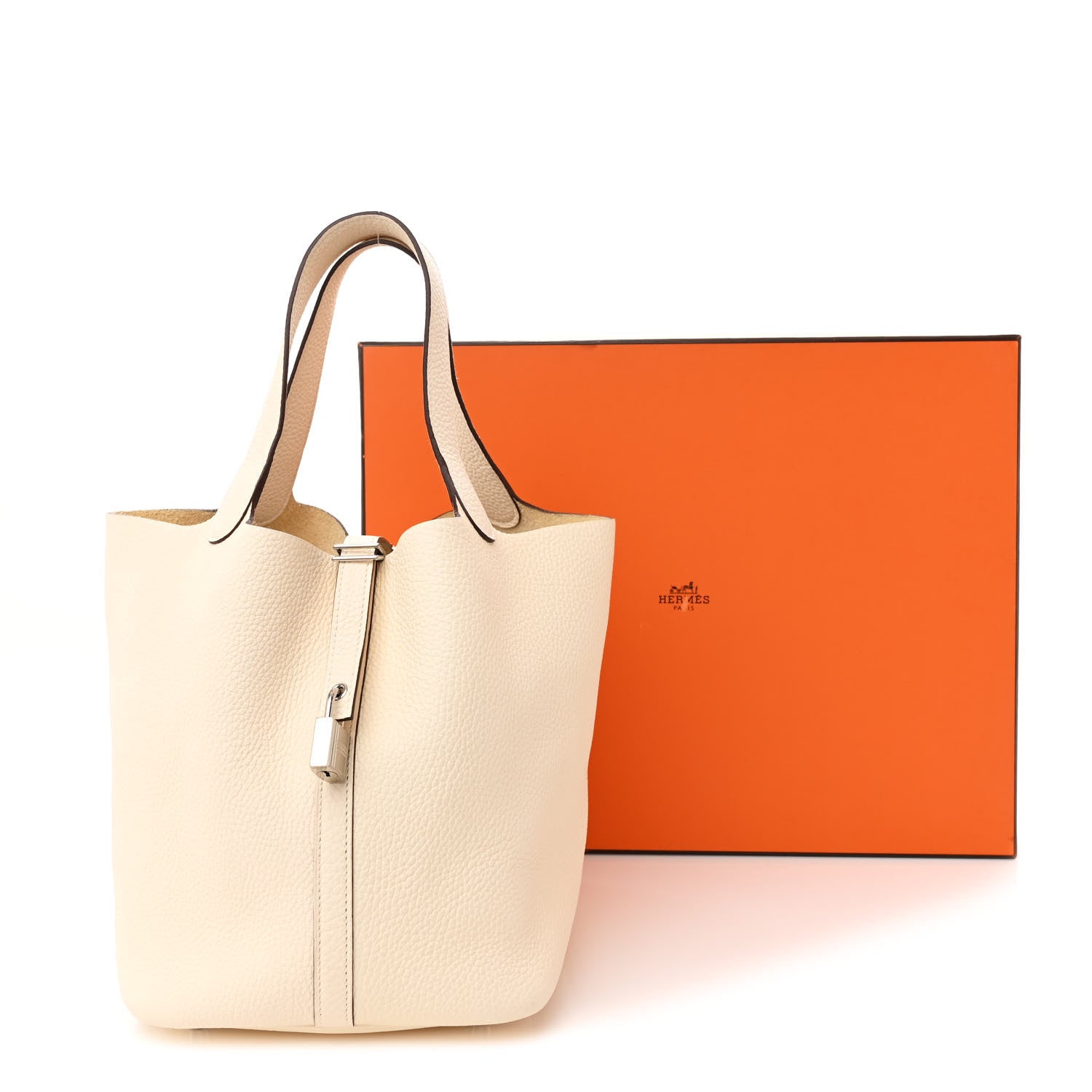 Hermes Taurillon Clemence Picotin Lock 22 MM Nata 15 of 15