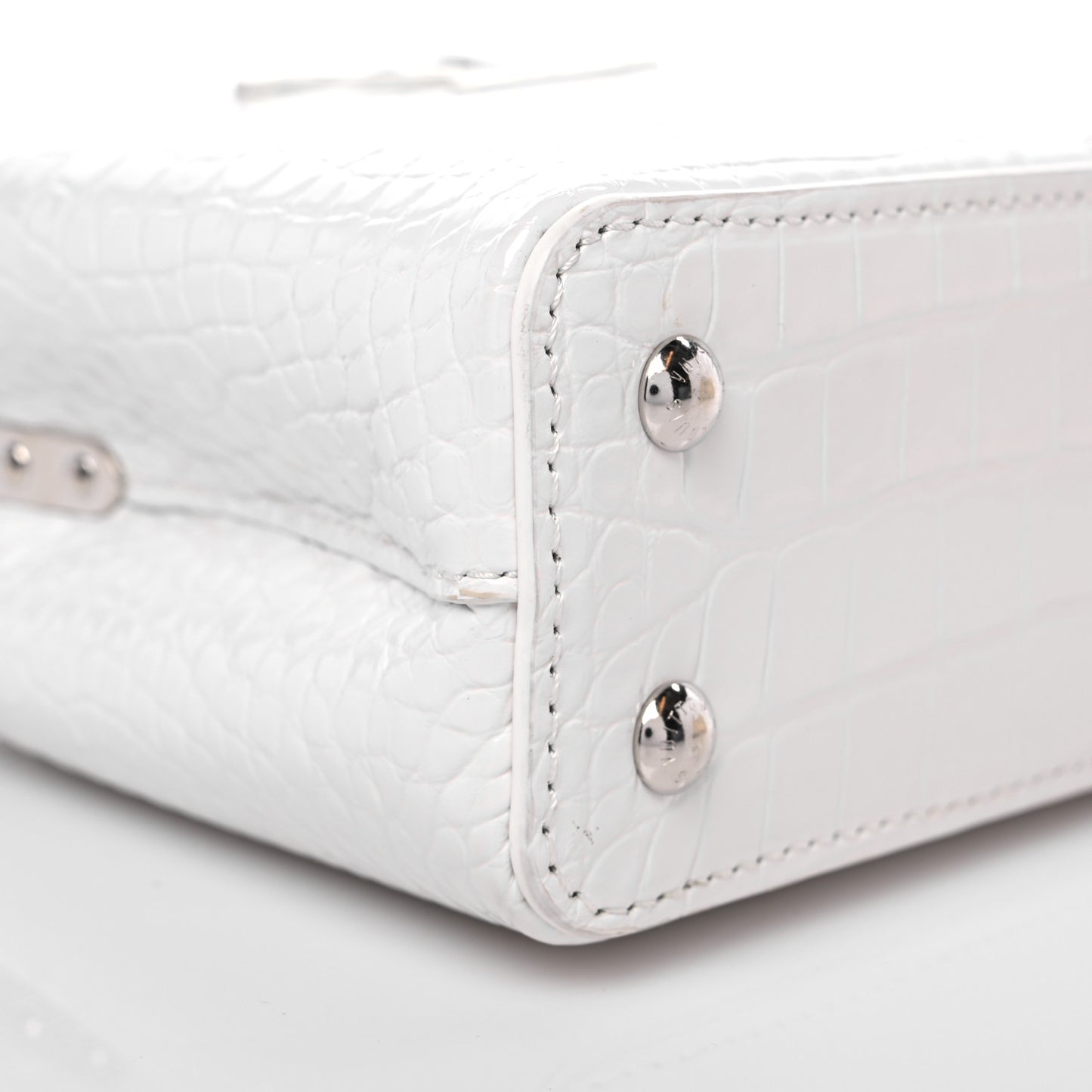Crocodile Mini Capucines White