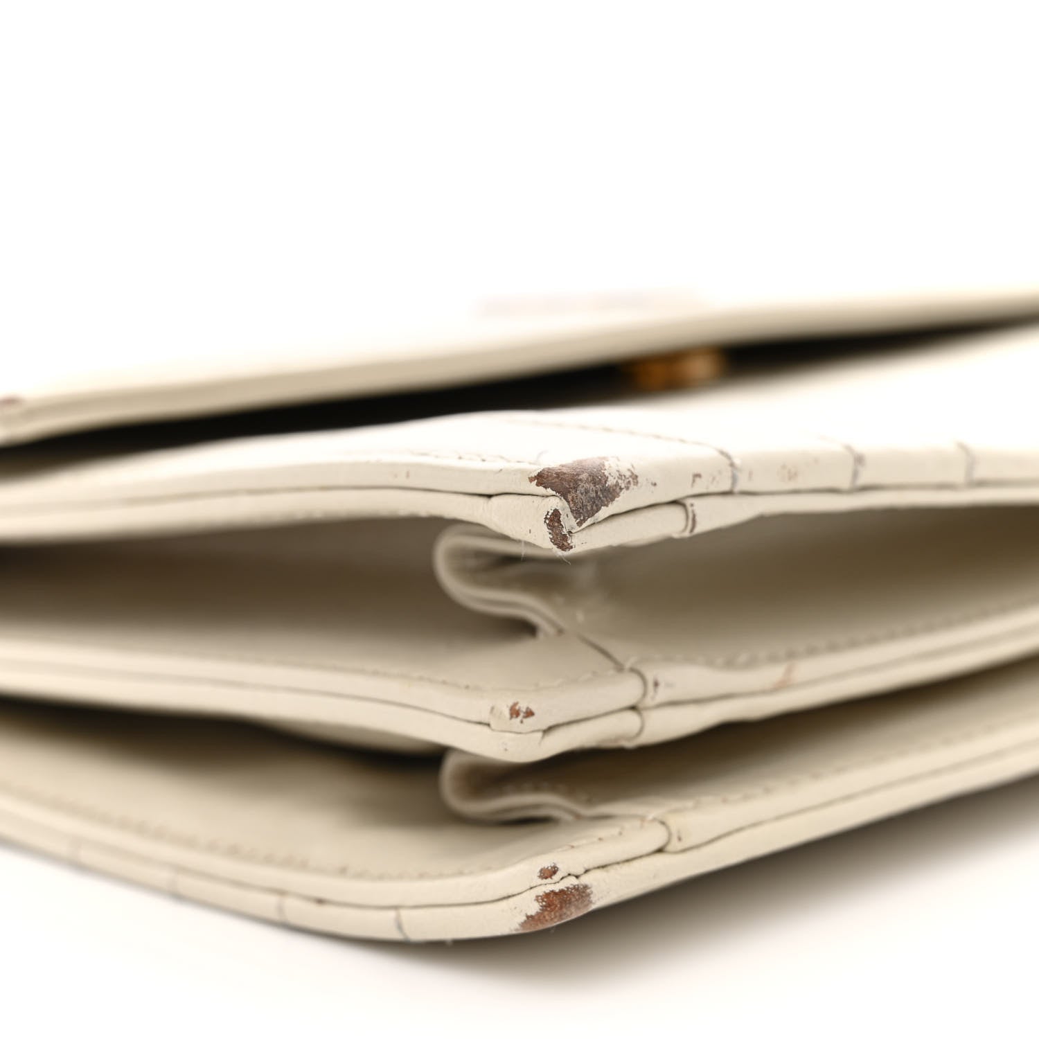 Saint Laurent Calfskin Matelasse Victoire Chain Wallet Black 9 of 21