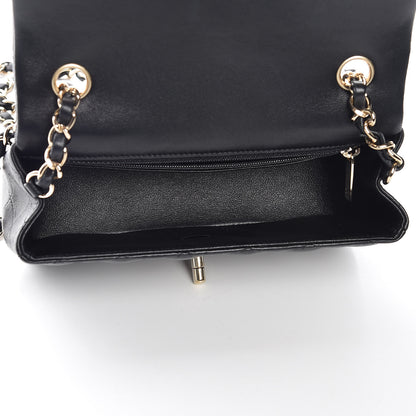 Chanel Lambskin Quilted Mini Rectangular Flap Black 5 of 10