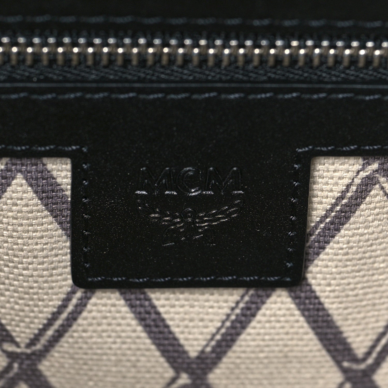 MCM Visetos Toni Shopper Tote Black 5 of 5