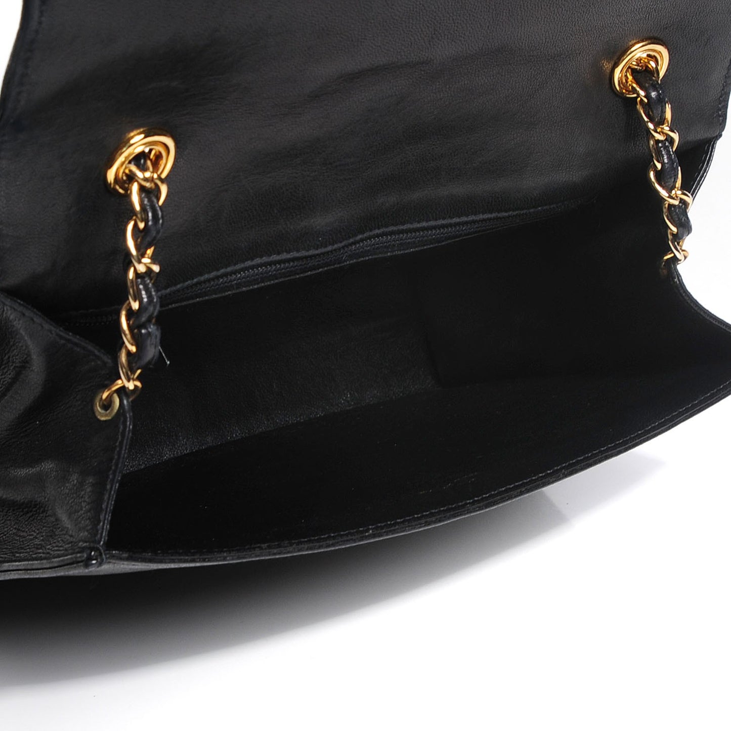 Lambskin Quilted CC Small Single Flap Black