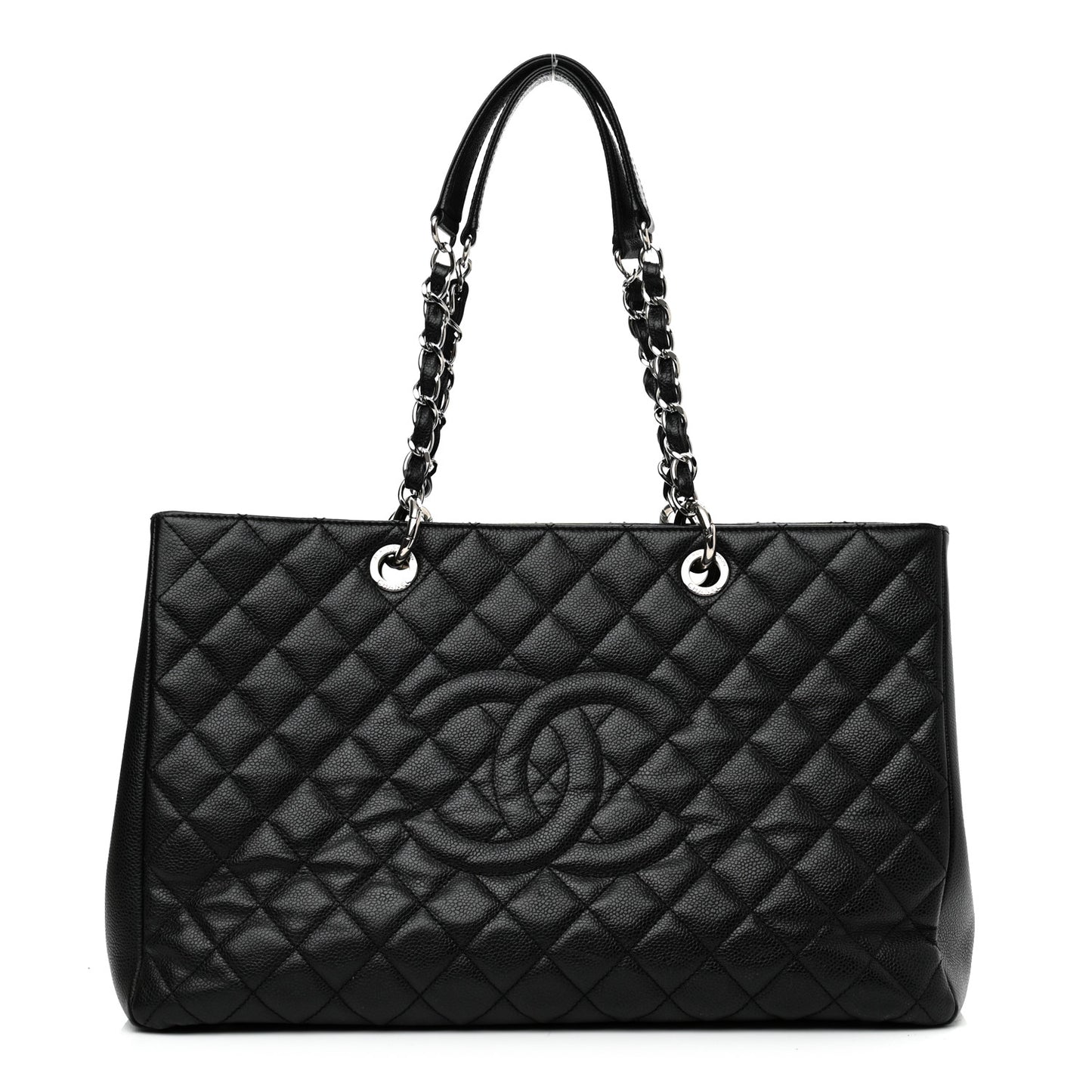 Caviar Quilted XL Grand Shopping Tote GST Black