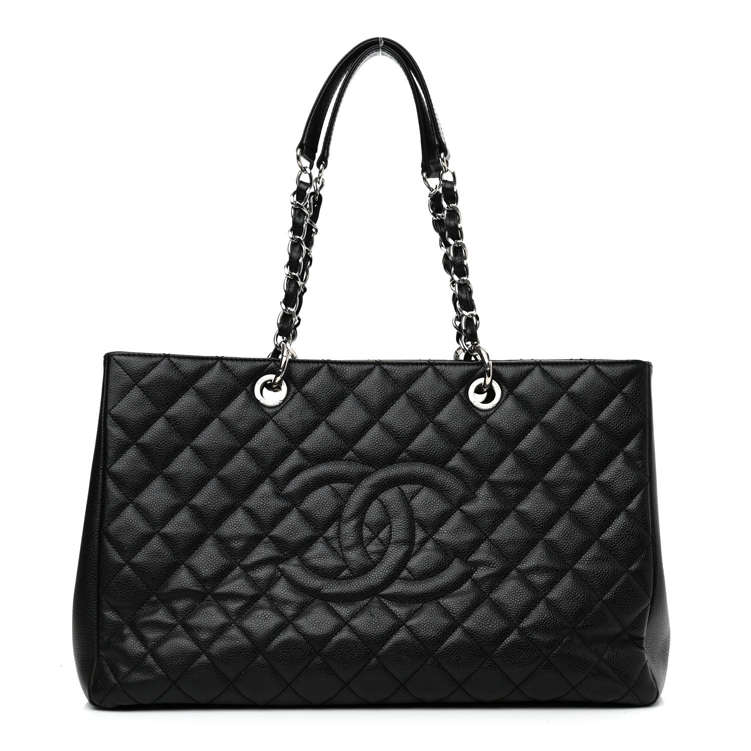 Chanel Caviar Quilted XL Grand Shopping Tote GST Black 1 of 12