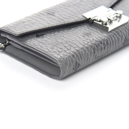 MCM Visetos Large Patricia Wallet On Chain Phantom Grey 7 of 8