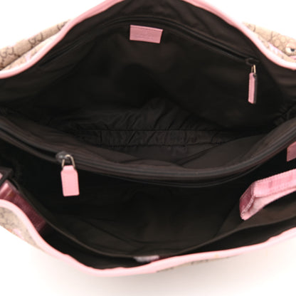 Gucci GG Supreme Monogram Zoo Birds Messenger Print Diaper Bag Pink 6 of 11