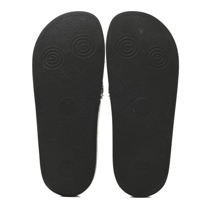 Gucci Rubber GG Monogram Perforated Womens Slide Sandals 40 Black 6 of 10