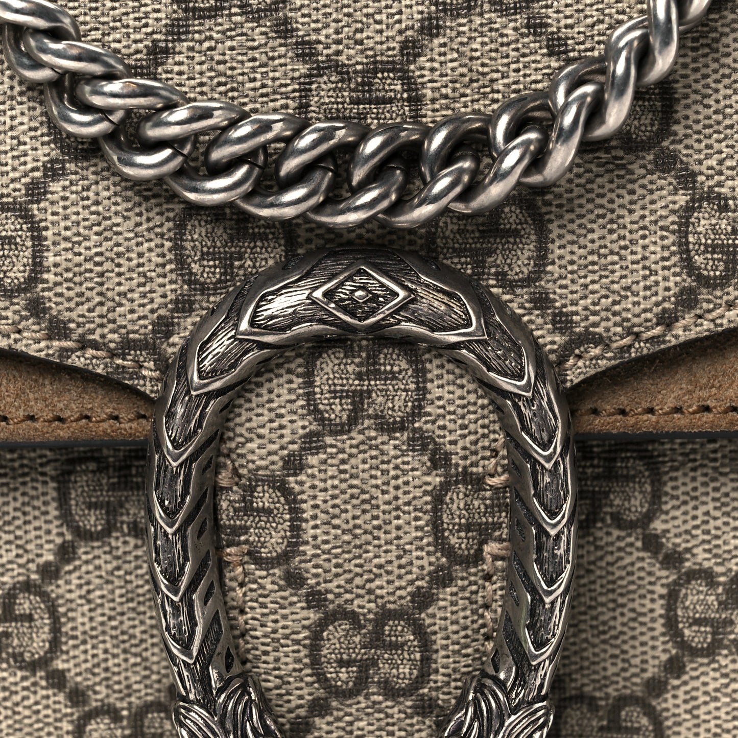 GG Supreme Monogram Mini Dionysus Shoulder Bag Taupe