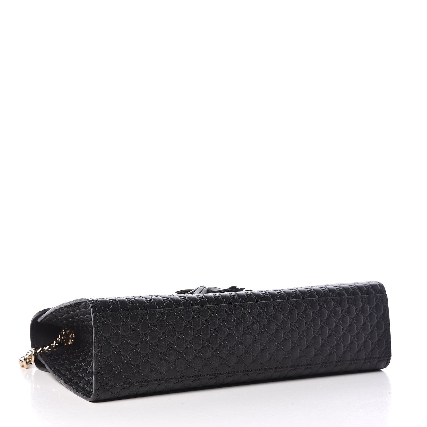 Gucci Microguccissima Medium Emily Chain Shoulder Bag Black 3 of 9